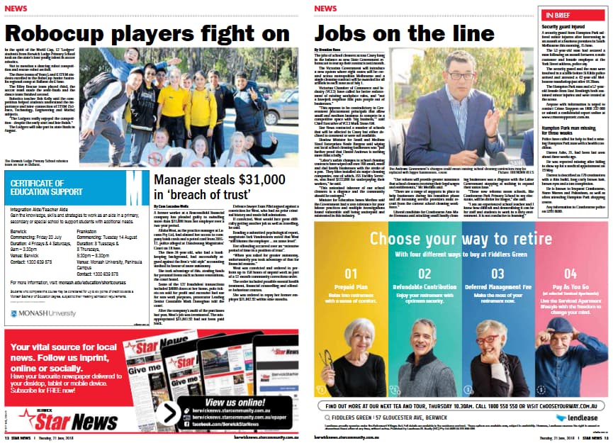 News – Berwick Star News – 21st June 2018