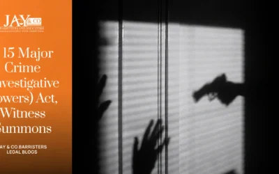 S 15 Major Crime (Investigative Powers) Act, Witness Summons